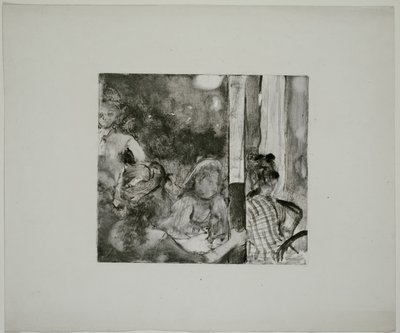 Kobiety na tarasie kawiarni wieczorem autorstwa Hilaire Germain Edgar Degas