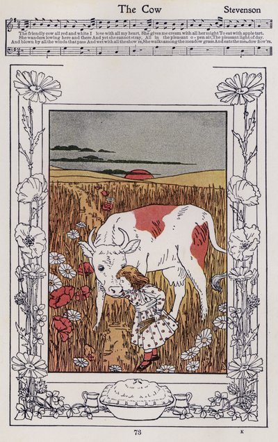 Krowa (kolor lito) autorstwa Hilda Broughton