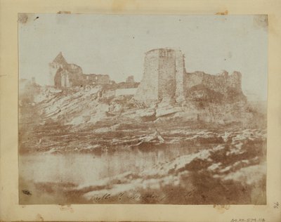 Zamek St. Andrews od północnego zachodu. autorstwa Hill and Adamson