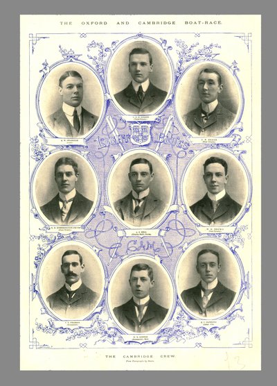 The Cambridge Crew, Oxford i Cambridge Boat Race, 1898. autorstwa Hills and Saunders