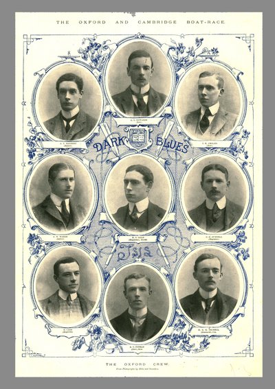 Oxford Crew, Oxford i Cambridge Boat Race, 1898 autorstwa Hills and Saunders