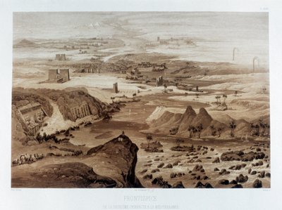 „Od drugiej katarakty do Morza Śródziemnego”, Egipt, 1841 autorstwa Himely