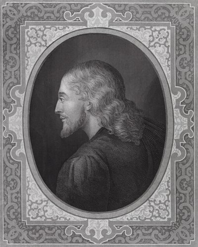 Jedyne prawdziwe podobieństwo naszego Zbawiciela (grawerunek) autorstwa Hippolyte (1797-1856) (after) Delaroche
