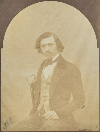 [Portret siedzącego mężczyzny[ autorstwa Hippolyte Bayard