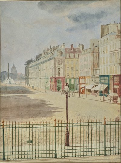 [Rue Royale z widokiem na Place de la Concorde]. autorstwa Hippolyte Bayard