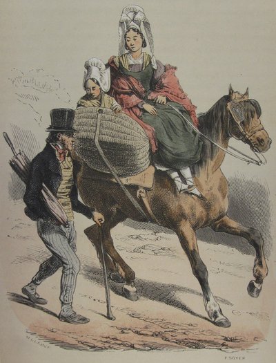 Normandia Jules Janin ilustracja 161 autorstwa Hippolyte Bellange