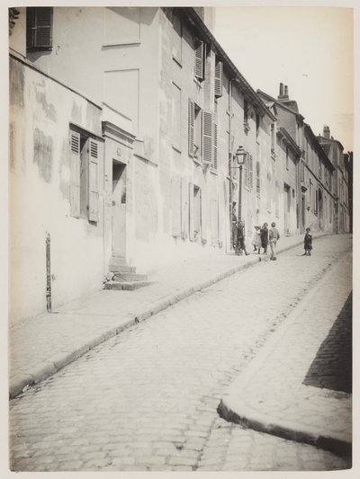 Ulica na Montmartre, Paryż, ok. 1890 r. (zdjęcie) autorstwa Hippolyte Blancard