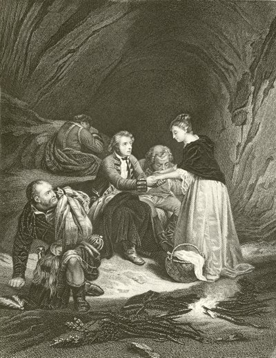 Charles Edward (Pretendent) i Flora Macdonald autorstwa Hippolyte Delaroche