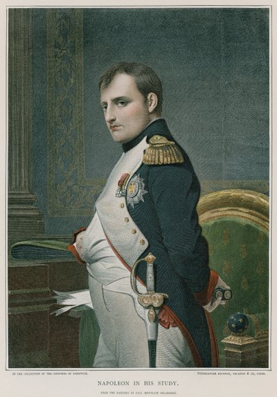 Napoleon w swoim gabinecie autorstwa Hippolyte Delaroche