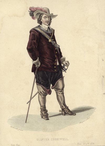 Portret Olivera Cromwella autorstwa Hippolyte Delaroche