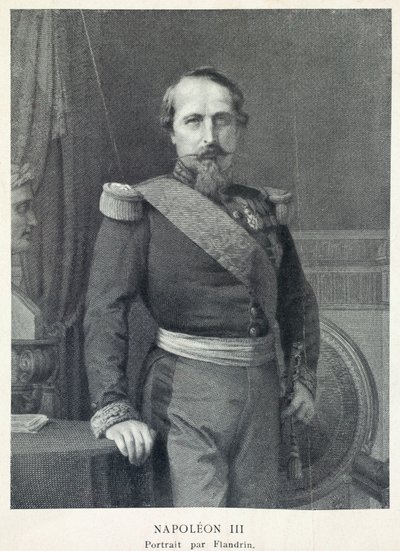 Portret cesarza Napoleona 3 autorstwa Hippolyte Flandrin