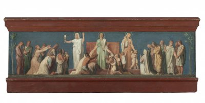 Szkic do kościoła Saint-Vincent-de-Paul: Trzy cnoty teologiczne, ok. 1848 (olej na drewnie) autorstwa Hippolyte Flandrin