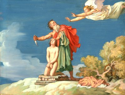 Ofiara Izaaka autorstwa Hippolyte Flandrin