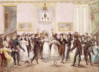 Bal towarzyski autorstwa Hippolyte Lecomte