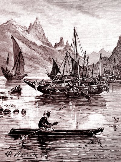 Morze Czerwone (strona Egiptu) autorstwa Hippolyte Leon Benett