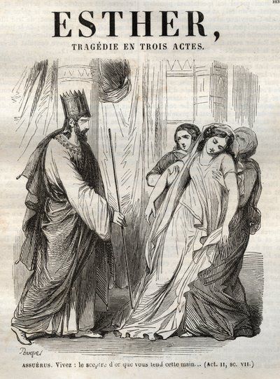 Scena z Estery, tragedia Jeana Racine