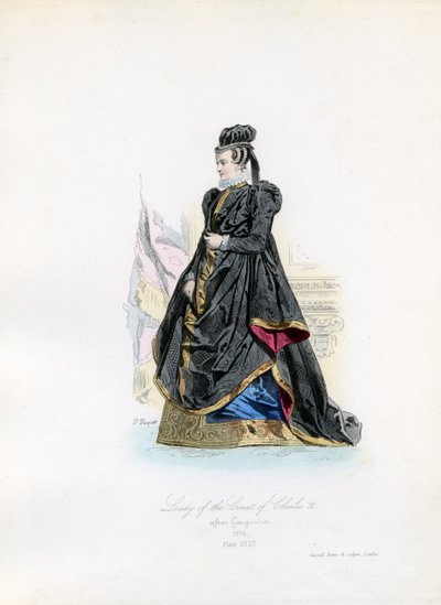Dama Dworu Karola IX autorstwa Hippolyte Louis and Polydore Pauquet