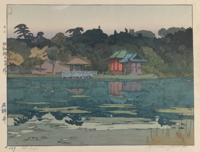 Sakujii (drewnodruk na papierze) autorstwa Hiroshi Yoshida