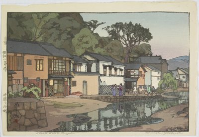 Małe miasteczko w dzielnicy Chu_goku autorstwa Hiroshi Yoshida