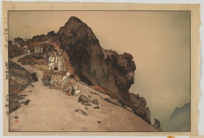Szczyt Fuji, z serii Dziesięć widoków góry Fuji, era Showa autorstwa Hiroshi Yoshida
