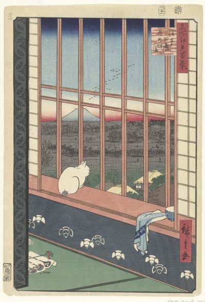 Pola ryżowe Asakusa i festiwal Torinomachi autorstwa Hiroshige (I) , Utagawa