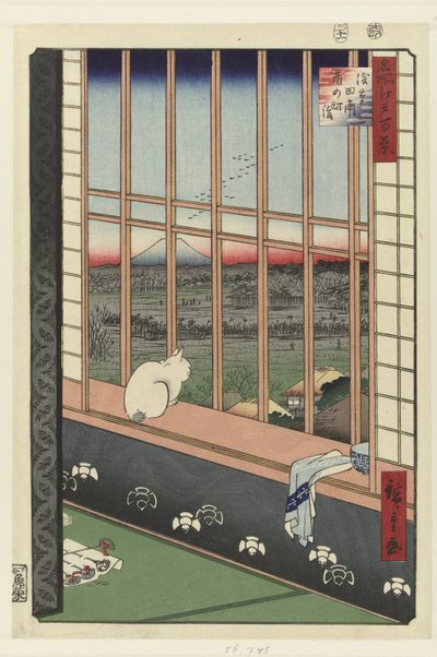 Pola ryżowe Asakusa i festiwal Torinomachi autorstwa Hiroshige (I) , Utagawa