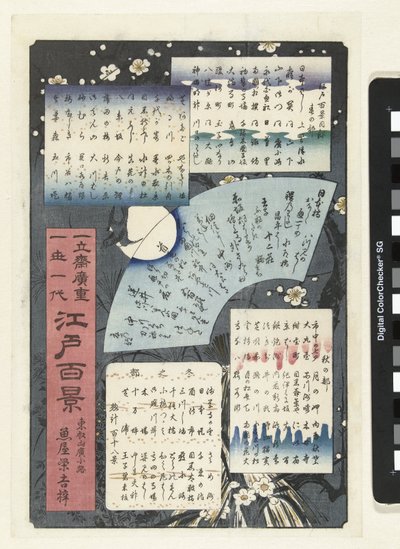 Spis treści serii Sto twarzy Edo autorstwa Hiroshige (I) , Utagawa