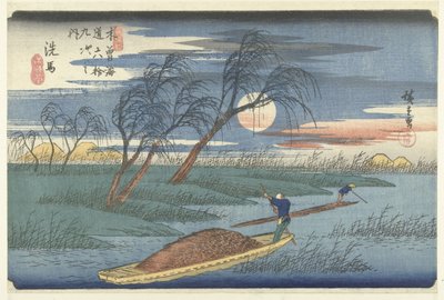 Seba 69 Kisokaido Rokujutsugi no Uchi autorstwa Hiroshige (I) , Utagawa