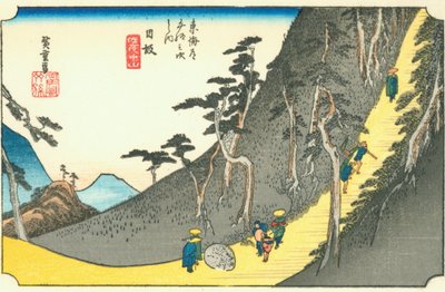 Nissaka autorstwa Hiroshige