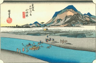 Odawara autorstwa Hiroshige