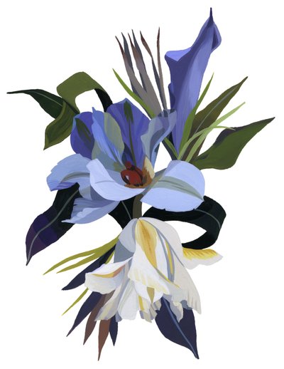 Wyimaginowany kwiat na motywie tulipana. autorstwa Hiroyuki Izutsu