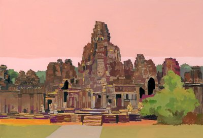 Angkor Thom w Kambodży, 2016， autorstwa Hiroyuki Izutsu