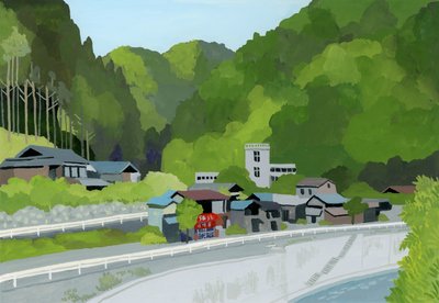 Jadalnia w górskiej wiosce,2016, autorstwa Hiroyuki Izutsu