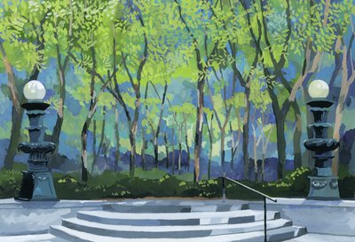 Wejście do parku, 2016, autorstwa Hiroyuki Izutsu