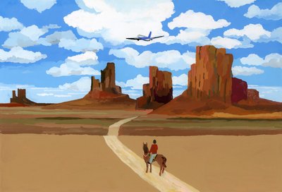 Krajobraz jak z filmu „Oh My Darling Clementine”, 2016, autorstwa Hiroyuki Izutsu