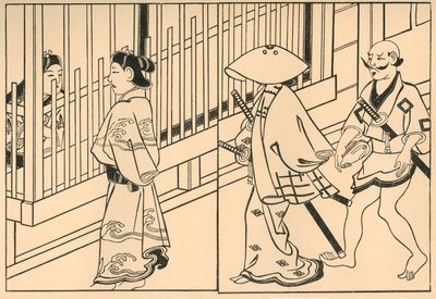 Kurtyzany, 1661, 1924. autorstwa Hishikawa Moronobu