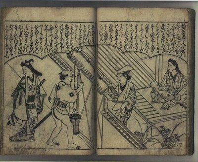 Przyjemność z pięknościami Japonii (Wakoku bijin asobi) autorstwa Hishikawa Moronobu
