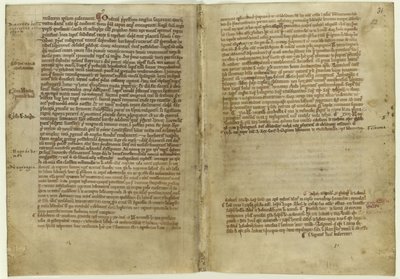 Werset o Magna Carta w Kronice opactwa Melrose, lata 70. XX wieku autorstwa Historical Document