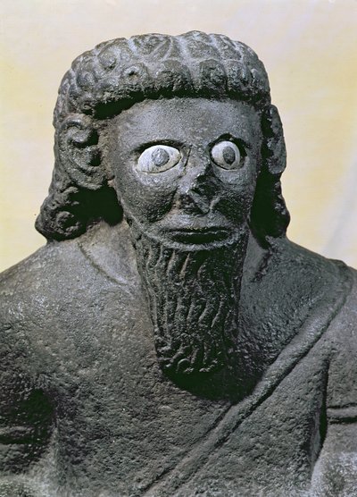Król Hadad, z pałacu w Tell-Halaf w Syrii autorstwa Hittite