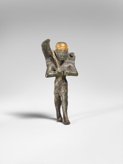 Skrzydlate bóstwo, ok. 1300 pne (brąz, złoto) autorstwa Hittite