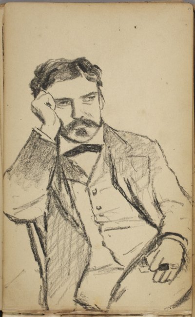 Portret mężczyzny autorstwa Homer Dodge Martin