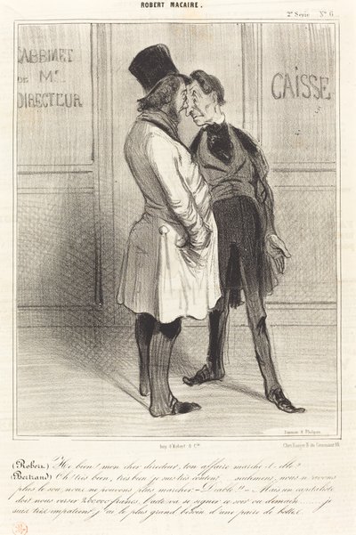 (Robert) Dobrze! mój drogi menedżerze... autorstwa Honoré Daumier