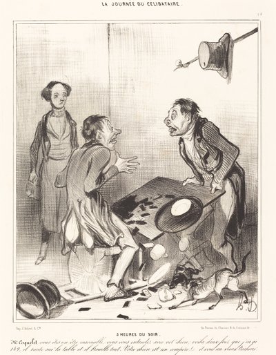 17:00 autorstwa Honoré Daumier