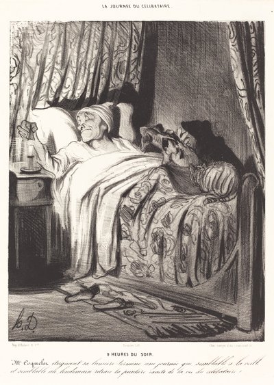 9 wieczorem. autorstwa Honoré Daumier