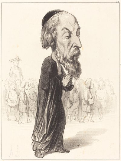 Fred. Pierre Comte de Falloux autorstwa Honoré Daumier