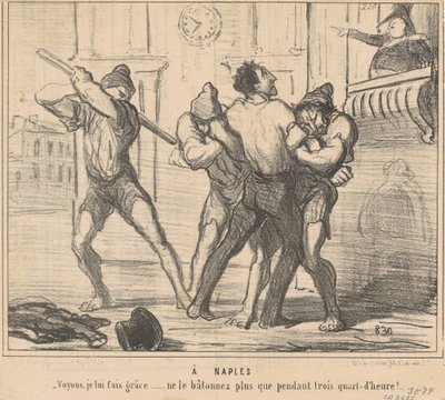 W Neapolu: Zobaczmy, oddaję mu łaskę... autorstwa Honoré Daumier