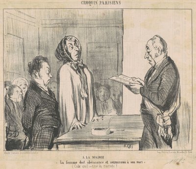 U burmistrza ... autorstwa Honoré Daumier