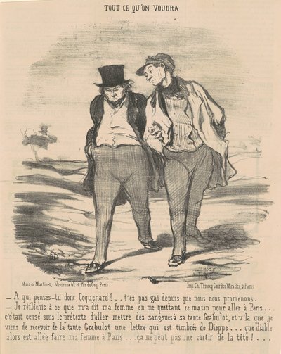 O kim myślisz, draniu? ... autorstwa Honoré Daumier