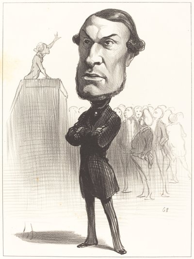 Achille Fould autorstwa Honoré Daumier