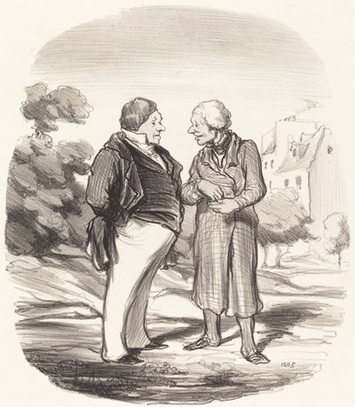 Akcjonariusze z Kalifornii autorstwa Honoré Daumier